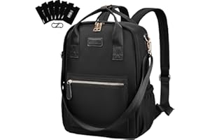 Leathario Sac à Dos Femme Antivol，Petit Sac à Dos，Sacs à Main Portés Dos Femme Léger Backpack Loisirs Casual en Nylon pour Voyage L'école Travail Université Collège Shopping