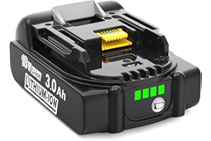 MoeuGreenBattX Batería para Makita Bateria 18V: 3Ah Li-Ion Batería Compatible BL1850B BL1860B BL1830B 194205-3 LXT400