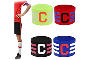 QJFHURB KapitäNsbinde C 4 StüCk Kinder Fussball SpielfüHrerbinde KapitäN Armband Fussball Captain Band Kinder Armbinde Des KapitäNs Football KapitäN Binde Verstellbare Kapitän Fußball FüR Teenagers Und Adulte