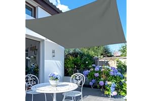 Green Bay Sun Shade Sail Garden Patio Party Sunscreen Awning Canopy 98% UV Block Square Anthracite 3x3m