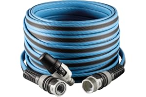 FITT Force 5/8" 15 m, Manguera de Agua de Jardín, Compacta, Ligera y Resistente, para Uso Intensivo con Lanza, Azul