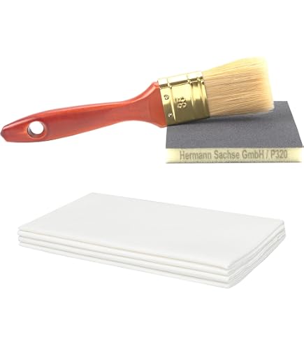 STEBRUAM 24 Éponges à Poncer Grain 3000 - Papier De Verre Humide/Sec 70x100 Mm Pour Ponçage Précis