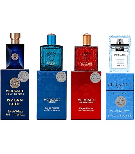 Versace 5-Pcs Mini Gift Set (Dylan Turquoise, Bright Crystal, Eau