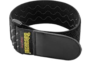 Trilancer Elastyczne paski zaciskowe z antypoślizgowymi paskami, wielofunkcyjne paski na haczyki i pętelki, rozciągliwe do przedłużaczy, kabli (46cm (8 Sztuk))