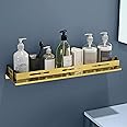 Plantex Shelf for Bathroom/Stainless Steel Shelf/Multipurose Shelf for Bathroom/Bathroom Accessoriece - (18 x 5 Inch, PVD Gold)
