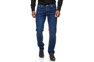 JEEL Herren-Jeans - Regular-Fit Straight-Cut - Stretch - Jeans-Hose Basic Washed