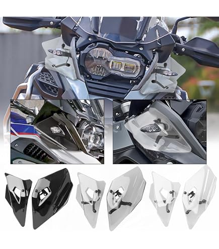BM043T COPPIA DEFLETTORI MAGGIORATI WRS TRASPARENTI BMW R 1200 GS Adventure 2013 2018 - 3
