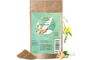 Bois Bandé Poudre 100g – RUE DES PLANTES - Puissant Aphrodisiaque Naturel - Effet immédiat pour Homme et Femme - Ginseng, Tribulus, Gingembre, muira puama