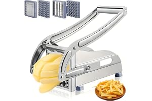 Pommes Schneider rostfritt stål, pommepress med 2 bladstorlekar (36/64 rutnät)