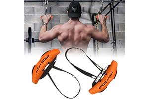 Vakiorn Fitness-Griffe, Rudergriff mit Verstellbar Widerstandsband, Kabelzug Griffe Kabel Befestigung Trainingsgriff für Anwendbar Auf Klimmzugstangen, Latzug Griff und Kabelzug Griffe