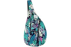 HAWEE Sport Sac de Poitrine Voyage Sling Sac à Bandoulière Crossbody Sac à Dos de Multifonction Casual for Hommes Femmes Adolescentes Travail Etude Escalade Randonnée Courir, Blue Maple Leaf, L