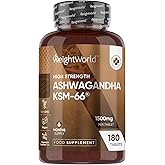 Ashwagandha KSM-66 1500mg - 6 Months Supply - 180 Tablets - 1 Tablet per Day - Easy to Swallow - Ashwagandha Supplement for M