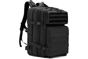 OUUTMEE 35L Tactical Backpacks, Military Bag For Men, Backpack Army Assault Pack 3 Day Shelter Survival Bag, Large capacity for Hiking Travel Backpack Daily Work Outdoors Sports Backpack