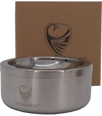 Philippi 195149 Cocoon Ashtray with Screw Lock Brushed Stainless