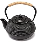 Tetsukyusu - Gietijzeren theepot 1.2 liter zwart - Geëmailleerde