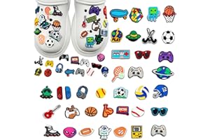 Guidre Adornos De Zapatos,36 Piezas Shoe Charms De Dibujos Animados Accesorios De Decoración De Zapatos,fútbol Pvc Encantos Clog Adornos Dijes Sandalias De Zuecos,Navidad,Halloween,Fiesta,Cumpleaños