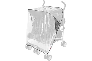 Maclaren Housse de protection pour Twin Triumph, protection contre la pluie, le vent et la neige, s’attache facilement et rapidement à la poussette double Maclaren Twin Triumph, sans phtalate ni PVC