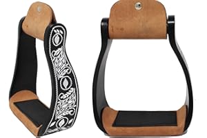 CHALLENGER Steigbügel aus Aluminium, mit Gravur, versetzt, Schwarz