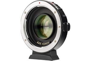 VILTROX EF-M2 II Adaptador de Objetivo Réducteur de focale Boosterde de Aumento Velocidad para cámaras Canon EF Mount Series a M43 GH4 GH5 GF6 GF1 GX1 GX7 E-M5 E-M10 E-PL5