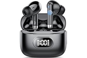 FAMOO Ear Buds Wireless Earbuds, Bluetooth 5.3 EarBuds with 4 Mic, Wireless Headphones In Ear 40H Deep Bass Bluetooth Earphones with ENC Noise Cancelling, IP7 Waterproof Bluetooth Earbuds, LED Display/USB-C