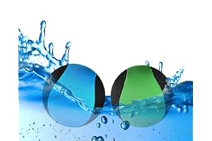 MAKFORT 2 Pcs Balle rebondissante d'eau de pour la Piscine et la mer Jeu de Sports Aquatiques d'amusement pour Adolescents Adultes la Famille et Les Amis (Bleu + Vert)