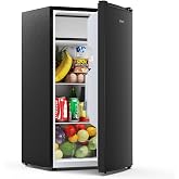 Upstreman 85L Fridge Without Freezer, CR85-Black | 32-12&deg;C adjustable, 5 levels temperature regulation, LED lighting, 39 dB q