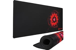 ‎KLIM KLIM Mouse Pad XL - Rozszerzona powierzchnia - Bardzo duża podkładka pod mysz do gier - Antypoślizgowa gumowa podstawa - Precyzyjna powierzchnia teksturowana - 900 x 400 x 4 mm - Czerwony
