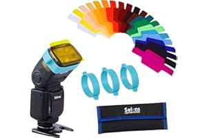 Selens, confezione da 3 gelatine universali elasticizzate e colorate per flash, filtri accessori per studio fotografico