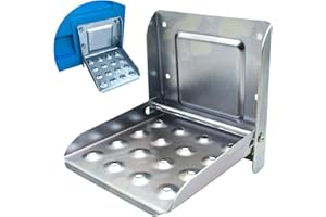 Tkxjry Marche Pied Remorque, Marche Pied Pliable Camion, Escabeau Pliant antidérapant en Acier zingué, pour Marchepied Remorque, Camping Car Accessoires, Escabeau Pliable