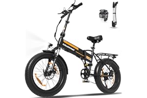 COLORWAY BK10M Bicicletta elettrica pieghevole, 20"×4.0" Fat Tire, 7 Velocità E Bike da 36V 12Ah Batteria Rimovibile,2 modalità di guida, autonomia massima di 90 km,per Ogni Terreno Uomo Donna