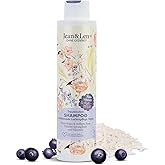 Jean & Len Traumlocken Shampoo Reiswasser & Açaibeere, für lockiges & welliges Haar, verleiht Sprungkraft & Volumen, fruchtig