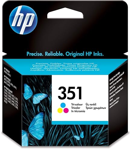 HP Original 351XL/CB338EE Tintenpatronen – Cyan, Magenta, Gelb, Für DeskJet D 4260 U.a. (580 Seiten)
