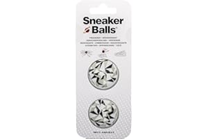 SOF SOLE Sneaker Balls Schuh-Deodorant & Erfrischer-Kugeln, Geruchsentferner für Schuhe/Sporttaschen/Spinde, 3,8 cm Durchmesser, Schnell-Dreh-Aktion, 90 Tage Frische - Edgy Weiß