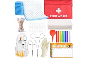 ZEVOFIUR Puppy Kitten Whelping Kit Geburtshilfsmittel für Neugeborene Welpen und Kätzchen für die Haltung von Kätzchen Hunde Katzen Fütterung Sets Supplies umfasst Whelping Halsbänder Rekord