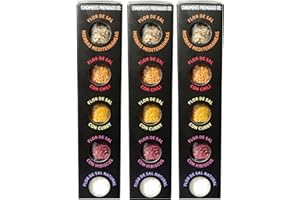 TERRAMAR MALLORCA - 3 x Flor de Sal BLACK EDITION Gourmet Salz 5er Set, Meersalz und Gewürze aus Mallorca die ideale Geschenkidee (3x100g)
