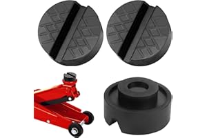 YILIYA 3 Stück Wagenheber Gummiauflage, Auto Wagenheberauflagen,Universelle Gummipuffer, mit Rillen und Waffeloberfläche Kann für Wagenheber und Hebebühnen Rangierwagenheber (Schwarz)