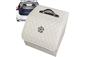 Tuxxjzm Car Boot Organiser, Foldable Car Boot Organiser, Collapsible Organization Container, Foldable Car Storage Bag with Handle, Collapsible Organization Container