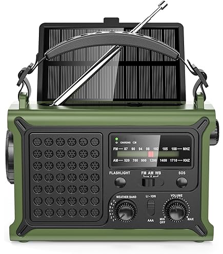 Feegar Oze 3 Pro Portable Solar Crank Radio Emergency Hand Crank