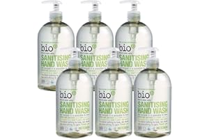 GEAKV Bio-D Vegan Friendly Sanitising Hand Wash - 6 x 500ml (Lime & Aloe Vera)