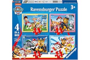 Ravensburger - Puzzles Paw Patrol B 4 Pack | Puzzle Bambini 3 Anni In Su | Regalo Bimba 3 Anni In Su 72 Pezzi | Puzzle Bambini 19 X 14 Cm | Puzzles Stitch Bambina