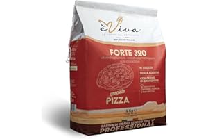 Agricola Piano – Forte 320 | Harina de Trigo Blando Tipo 55 kg 5 Italiana para Pizza Contemporánea - Harina Fuerte - Sin Aditivos, 100% Natural - Con Germen de Trigo Vivo - Alta Hidratación - èViva