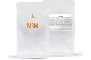 Snadi - Poudre de MSM Pure 1 KG | Méthylsulfonylméthane à 99,9% de Pureté | Végan et Sans Additifs | Haute Bio-absorption | Pour la Peau, les Ongles et les Cheveux, Sans Couleur, Taille 1 KG