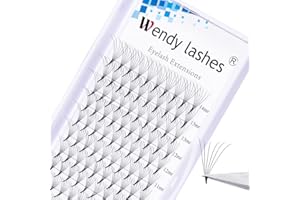WENDY LASHES Extensiones de Pestañas Volumen Ruso 6D 0.07mm C Curl 8-14mm Mixed Volumen de Rizo Pestañas Rusas Middle Tape Volumen Ventilador Pestañas Pestanas Individuales