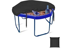 SIRUITON Uniwersalny pokrowiec na tacę tufową z mocnymi elastycznymi krawędziami, wodoodporny, lekki, odporny na pleśń, trwała konstrukcja, uniwersalne dopasowanie do każdego rozmiaru tacy tufowej (czarny, 100