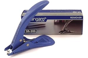 KANGARO Acero resistente, removedor de grapas, extractor de pinchetas SR-300, color negro 116 mm