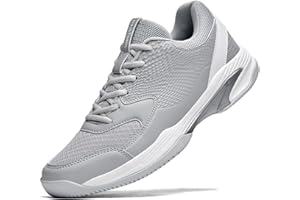 HaloTeam Chaussures de tennis pour homme - Antidérapantes - Légères et respirantes - Pour le badminton, le squash, le volley-ball - 38-46