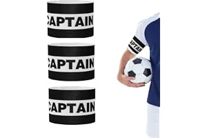 flintronic Kaptensband, kapten-armbinde, gummielastiskt armband, spelguide för fotboll och rugby, Captains armband, för vuxna och tonåringar