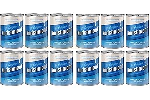 KHUDADAD Nurishment Vanilla Flavour 400g Cans Creamy & Delicious High-Protein Enriched Milk Drink Convenient Ready-to-Drink Shake (12x)