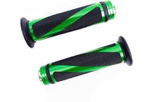 SFONIA 2 x Non-Slip Rubber Throttle Grip - 22 mm 7/8 Inch Universal Handlebar Grips for Motorcycle, Scooter, Quad, Cruiser, Offroad