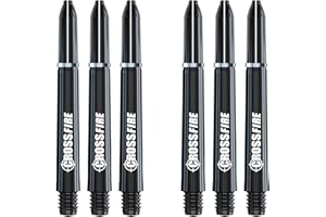 RED DRAGON Crossfire Alberi Freccette Aste Lo Carbonio - 2 Set per Confezione (6 Alberi in Totale)